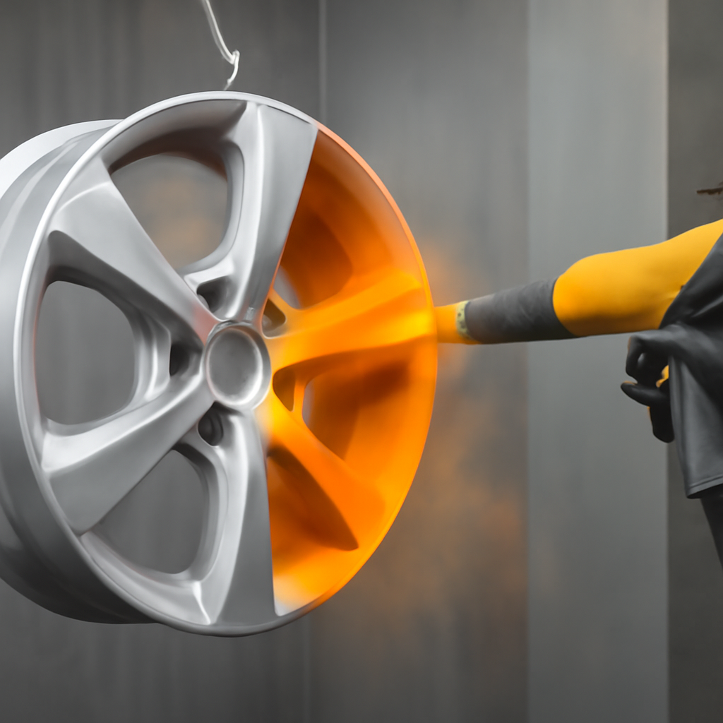 Порошковая покраска литых дисков: надежное и яркое решение для окраски автомобильных колесных дисков