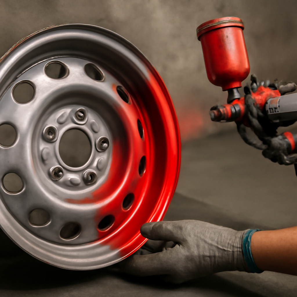 Как красиво и качественно покрасить штампованные диски: советы по очистке и окраске