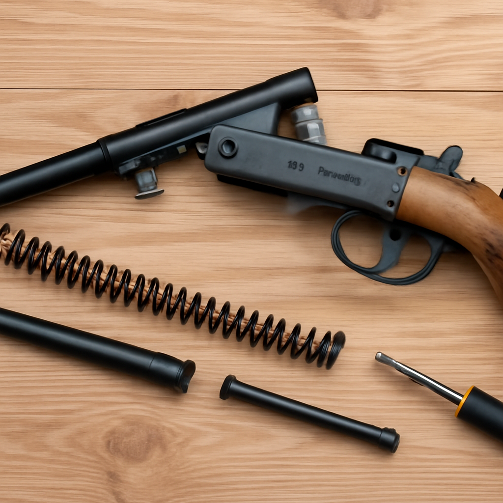 Как правильно заменить пружину на пневматической винтовке Hatsan для повышения точности и мощности стрельбы