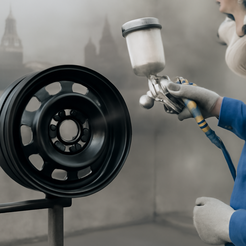 Покраска штампованных и стальных дисков в Москве: цены и особенности профессиональной окраски