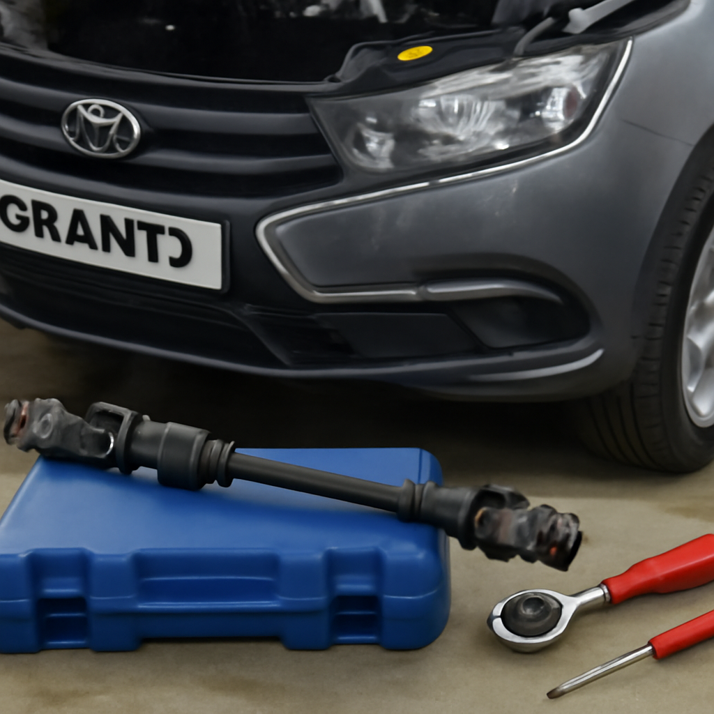 Полное руководство по замене рулевого кардана и кардана рулевого вала на Ладе Гранта