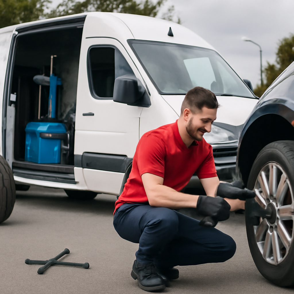 Выездной шиномонтаж 24 часа в Санкт-Петербурге — профессиональный мобильный сервис с вызовом на место и доступными ценами