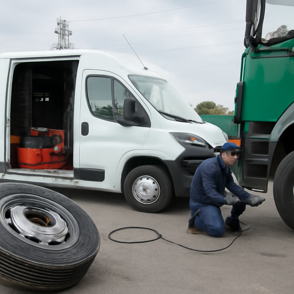 Быстрый и надежный выездной грузовой шиномонтаж в Санкт-Петербурге 24/7 для вашего транспорта