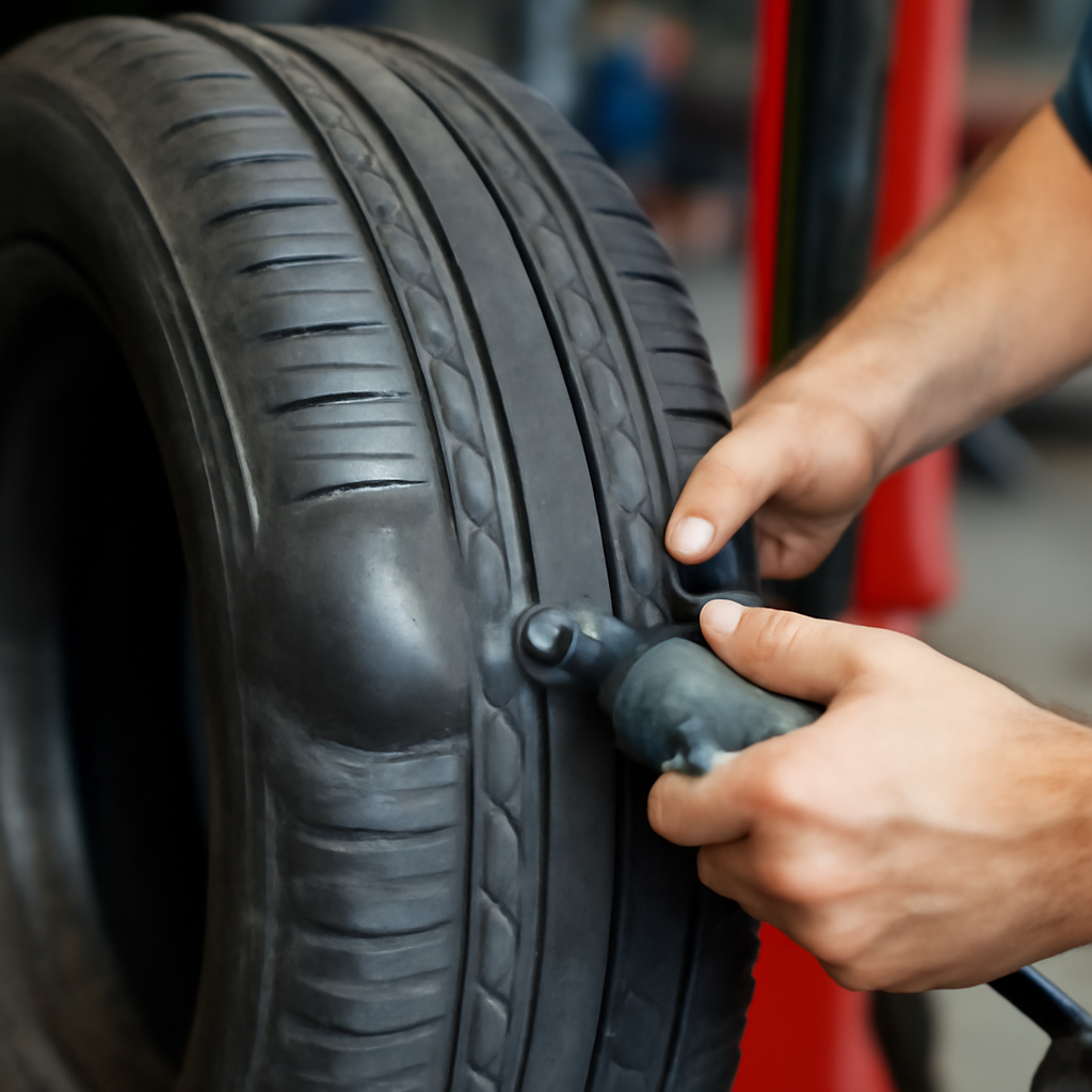 Ремонт и устранение грыжи на шине в Москве: цены на боковые и другие виды повреждений