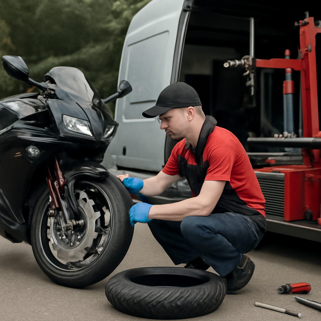 Выездной шиномонтаж мотоциклов: удобное решение для быстрого ремонта и обслуживания мототехники на месте