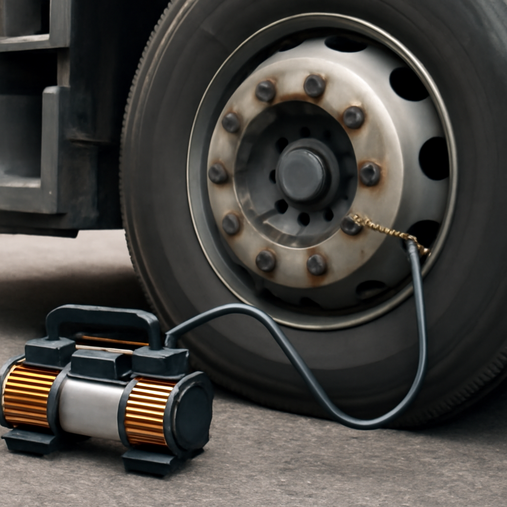 Оптимальный автомобильный компрессор для накачки грузовых шин: надежное решение для грузовых автомобилей