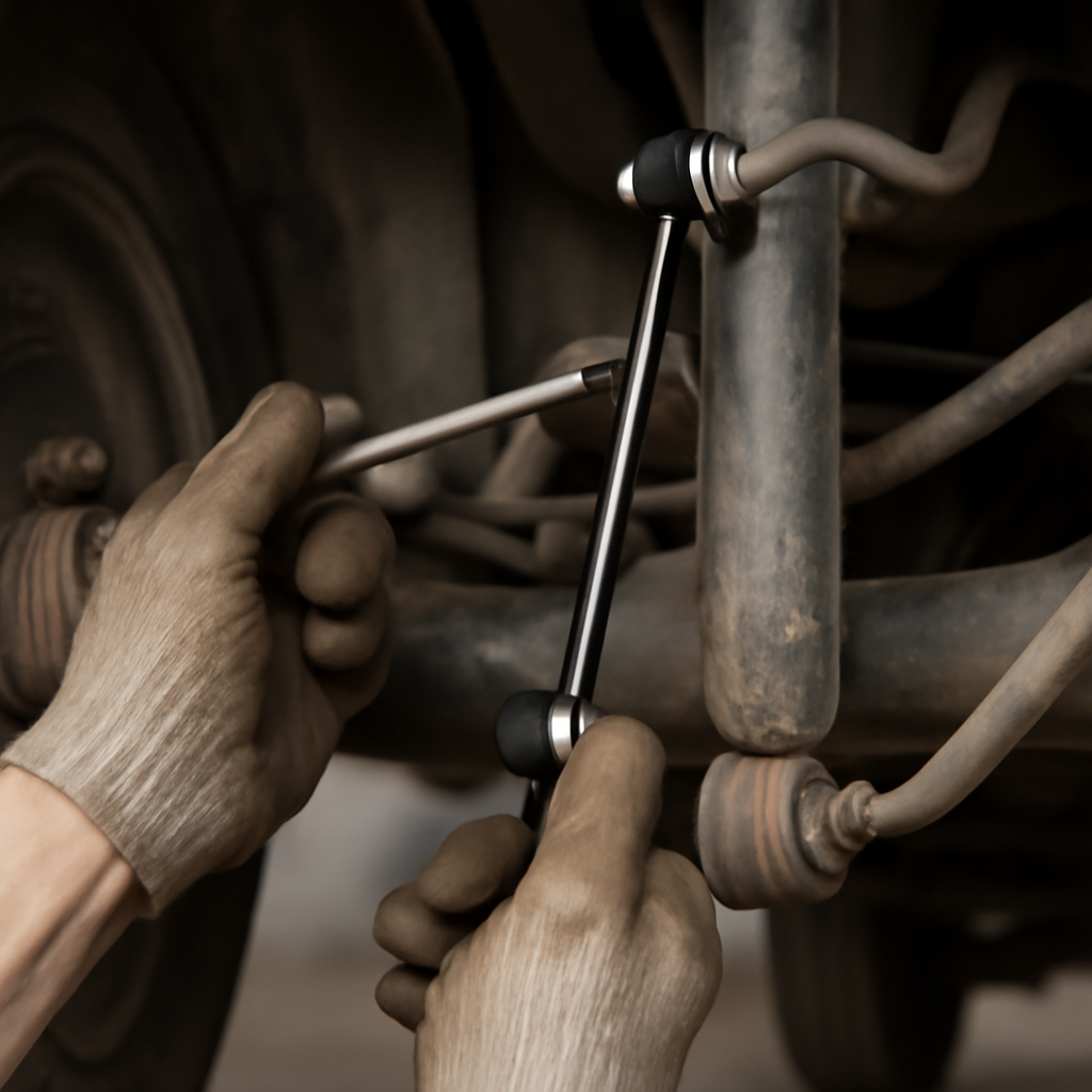 Как правильно и быстро заменить задние стойки стабилизатора на Хендай Акцент