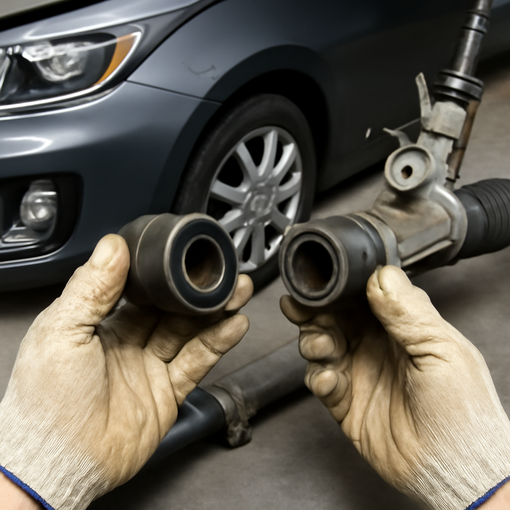 Пошаговая инструкция по замене втулки рулевой рейки на KIA Sид JD для повышения точности управления