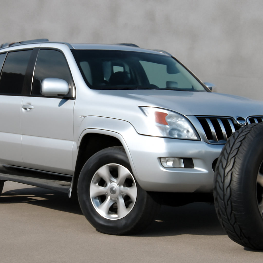 Как выбрать оптимальный размер шин для Toyota Prado 120: все о резине и характеристиках