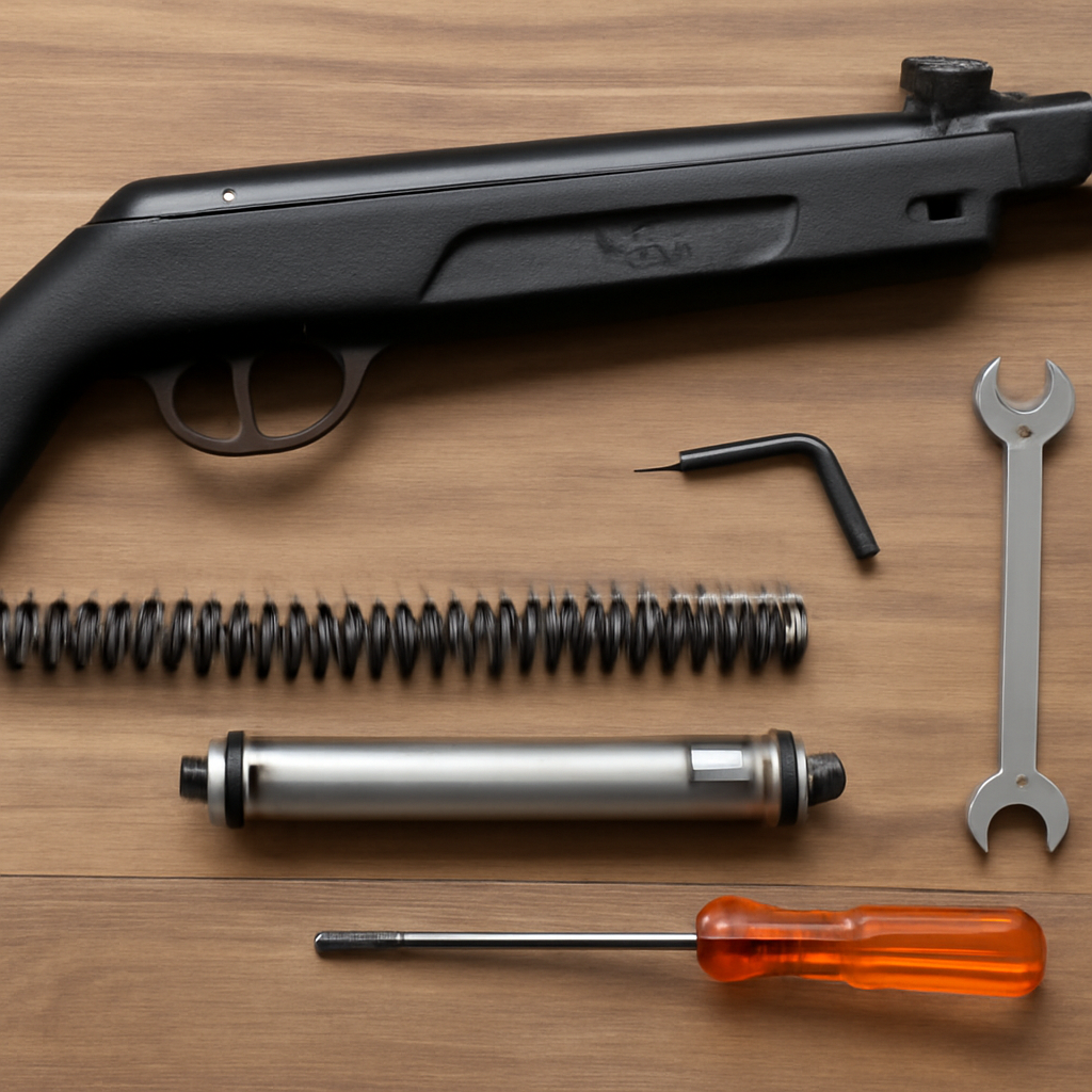 Пошаговая инструкция по замене пружины на пневматической винтовке МР 512 включая усиленные варианты и модели МР 512 с 06