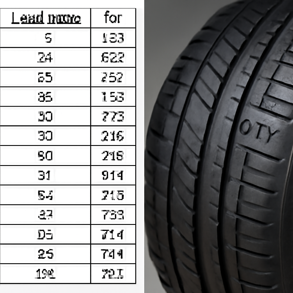 Индекс нагрузки на шинах: таблица расшифровки, значение 94 и 88, как выбрать правильный индекс и где его найти для легковых автомобилей