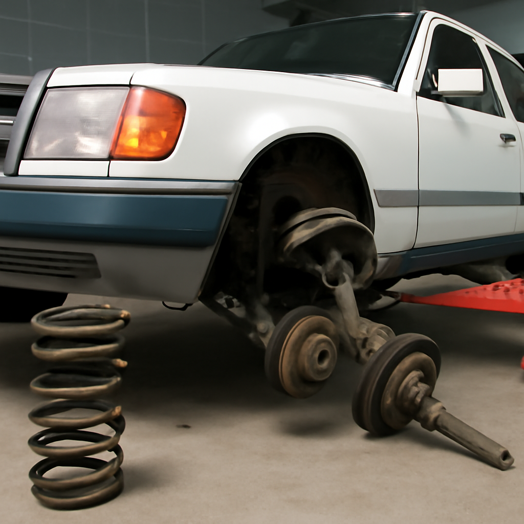 Замена передних пружин на Mercedes 124 и W124: пошаговая инструкция и советы автолюбителям