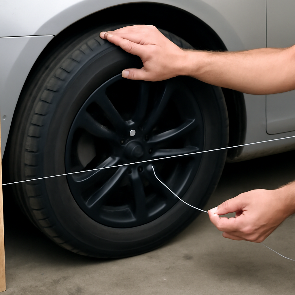 Как самостоятельно выполнить сход-развал по нитке: пошаговая инструкция по регулировке развал схождение своими руками