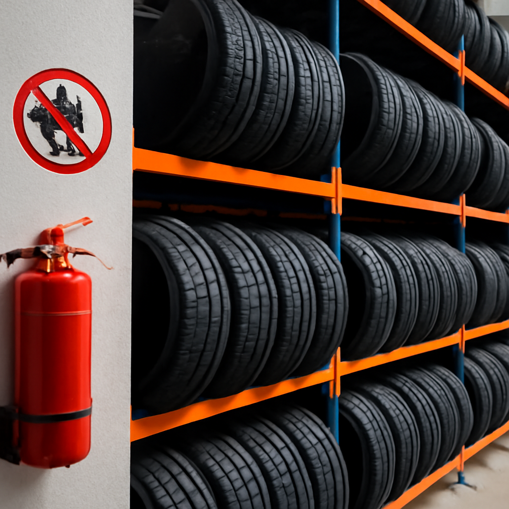 Правила хранения автомобильных шин по пожарной безопасности: как предотвратить возгорание и обеспечить безопасность