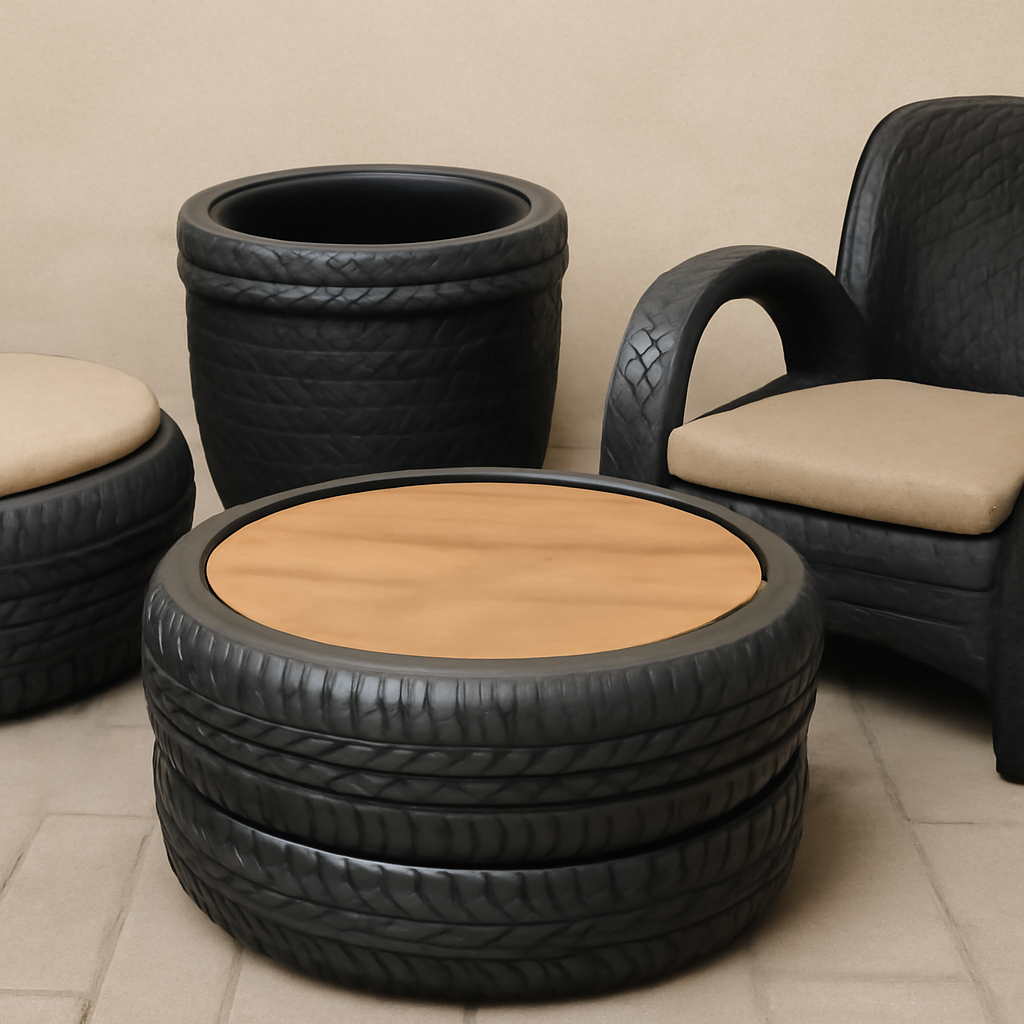 Мебель из автомобильных покрышек своими руками: экологичные идеи и пошаговые инструкции