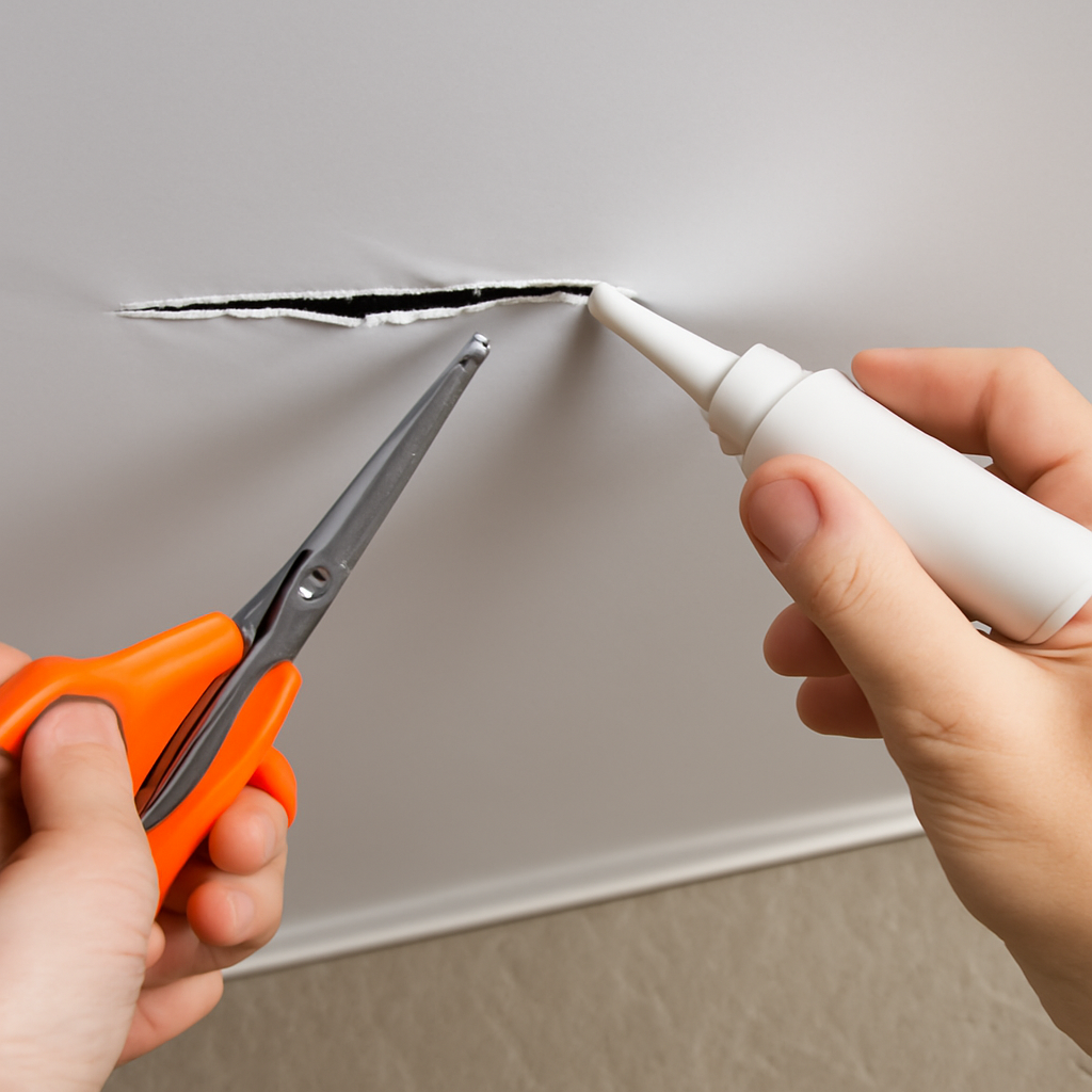 Эффективные способы ремонта натяжного потолка после пореза: советы профессионалов и рекомендации по восстановлению