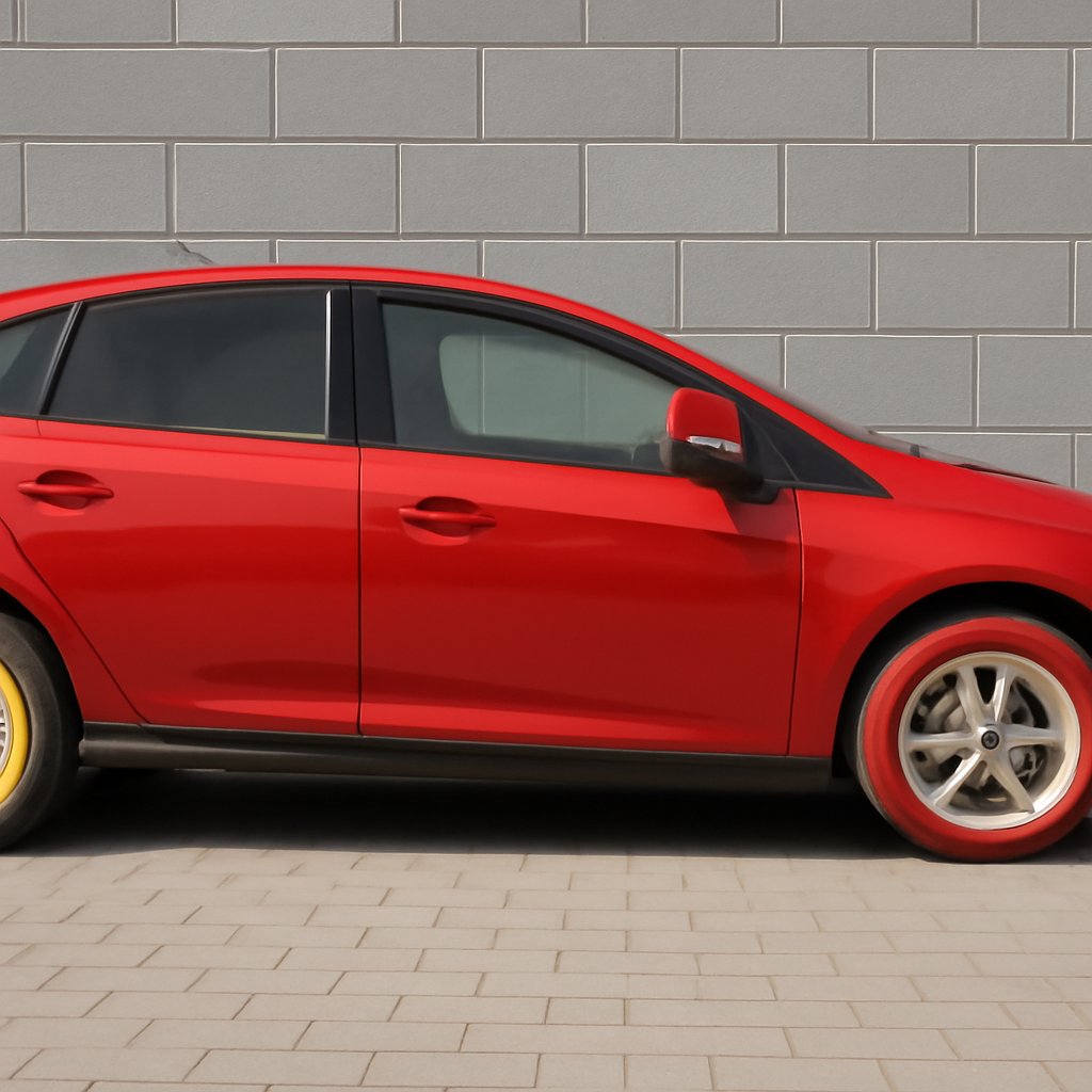 Яркое превращение вашего автомобиля с помощью цветных шин и цветной резины на авто