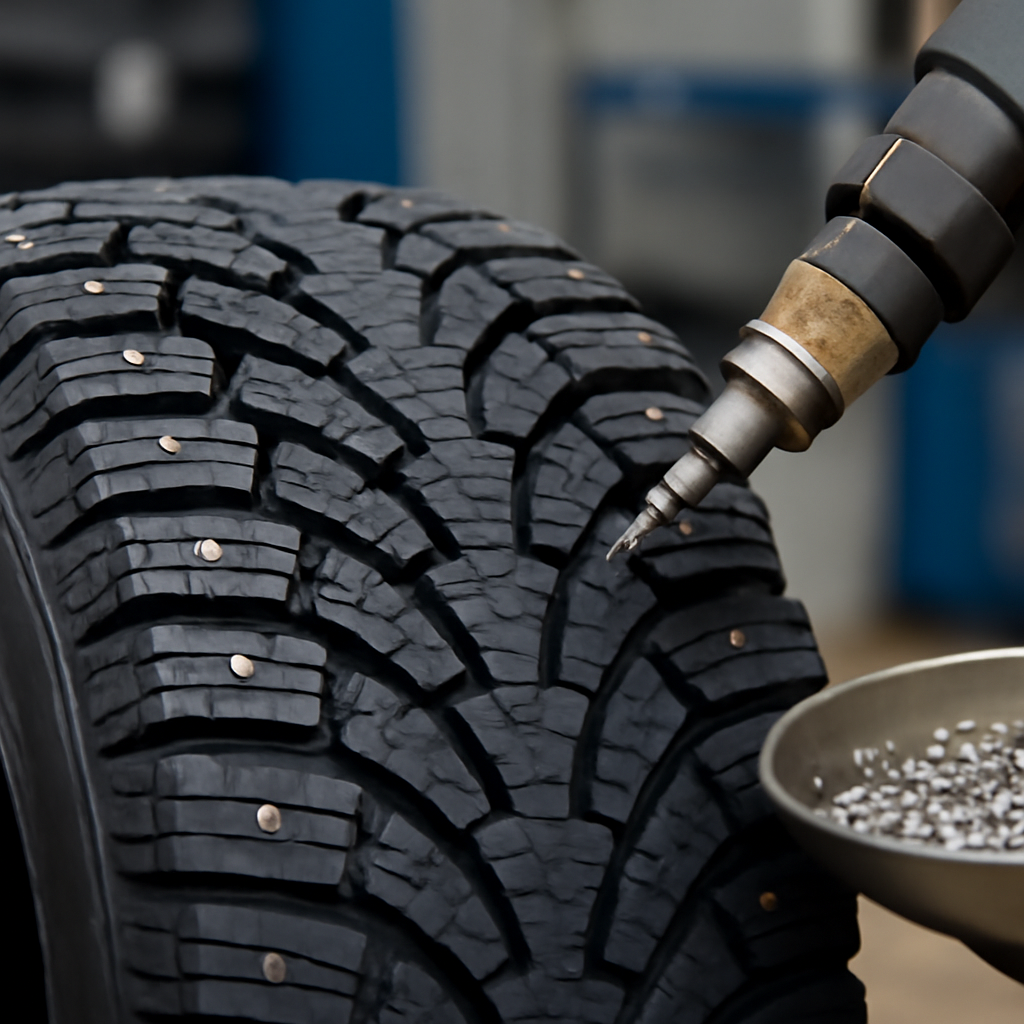 Ошиповка и дошиповка зимних шин в Санкт-Петербурге: цены на профессиональные услуги и преимущества безопасной зимней езды