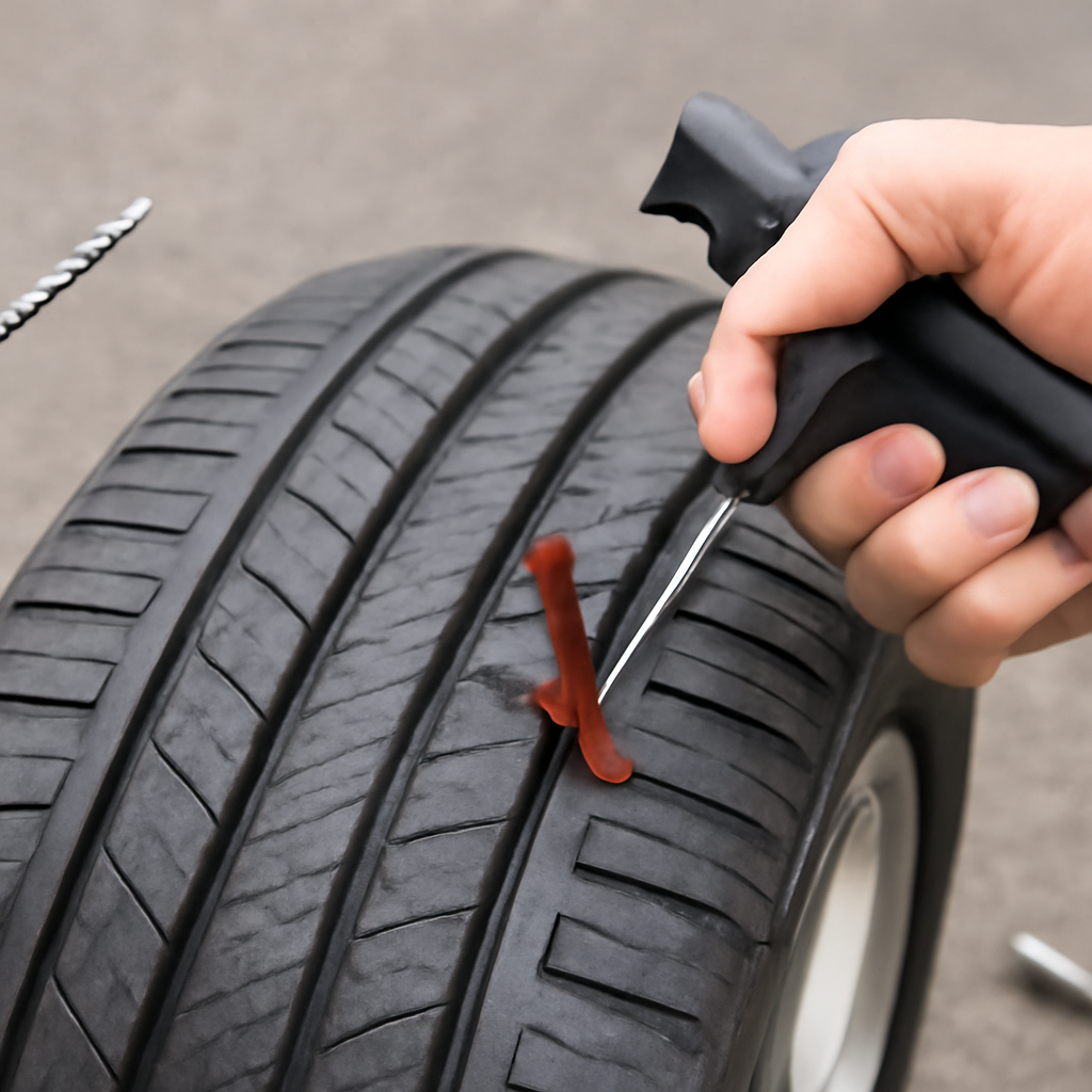 Эффективный ремонт прокола бескамерной шины жгутом: пошаговая инструкция для быстрого восстановления колеса
