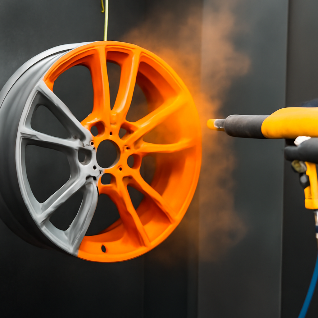 Порошковая покраска дисков в Москве: цены на покраску колесных дисков порошковой краской