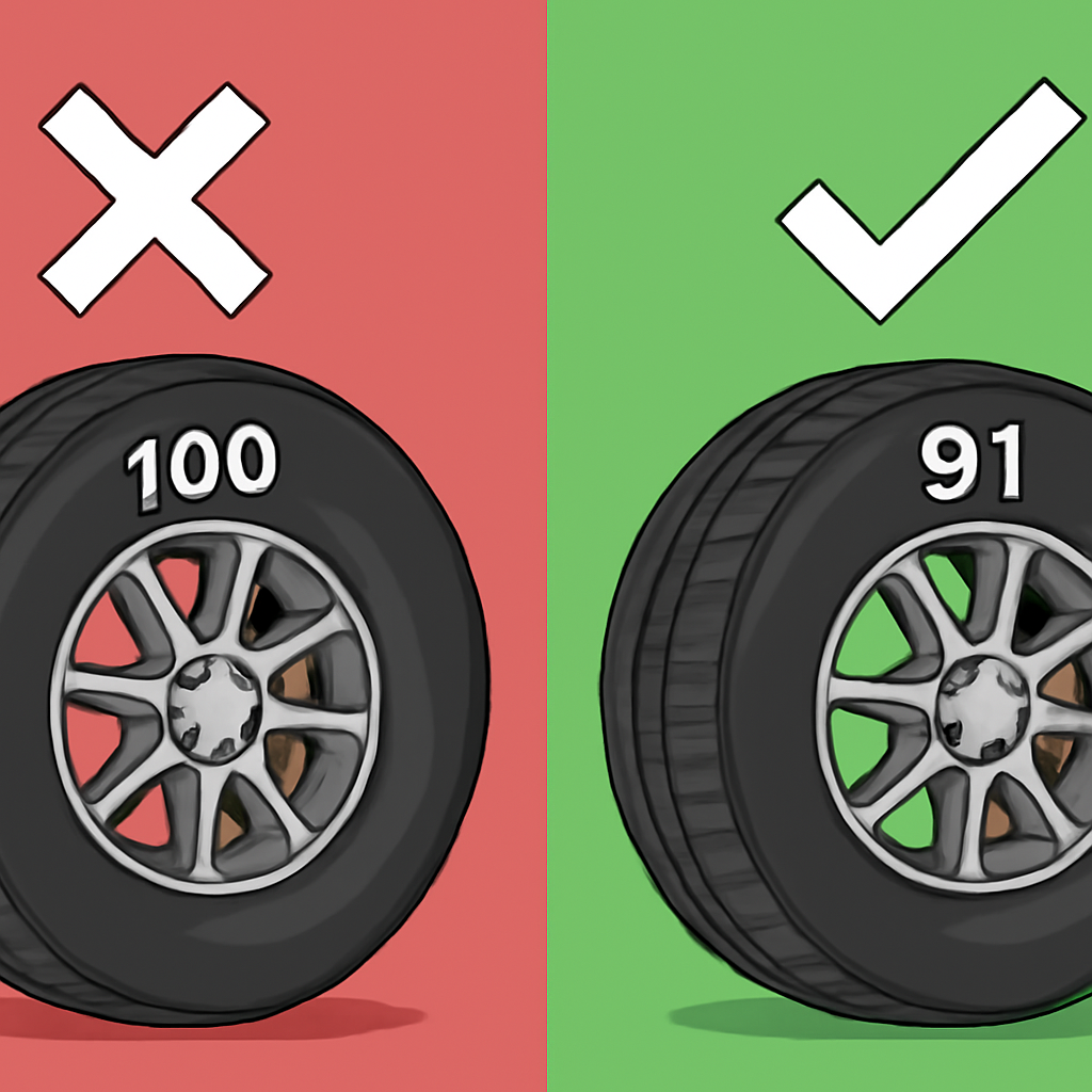 Если индекс нагрузки шины превышает рекомендуемый, как правильно выбрать оптимальный индекс нагрузки для обеспечения безопасности и долговечности автомобиля